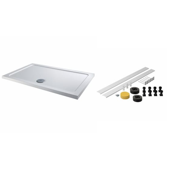 Image of Twyford Rectangular Shower Tray Flat Top