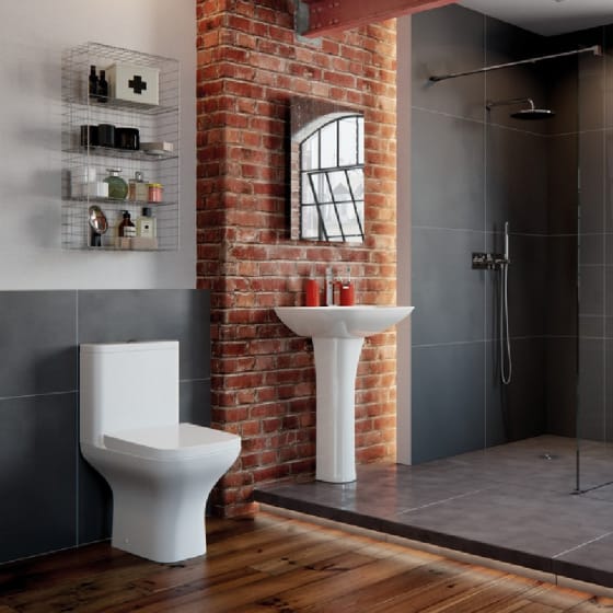 Image of BTL Cedarwood Modern Short Projection Bathroom Suite