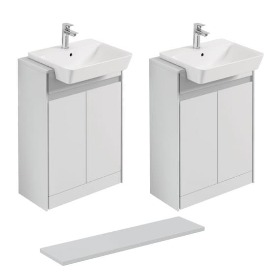 Image of Ideal Standard Connect Air Floor Standing Semi Countertop Unit