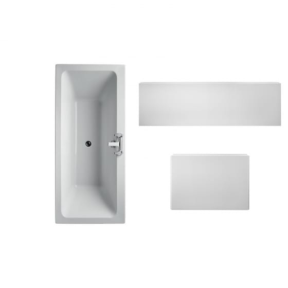 Image of Ideal Standard Tempo Cube Idealform Plus Double Ended Bath