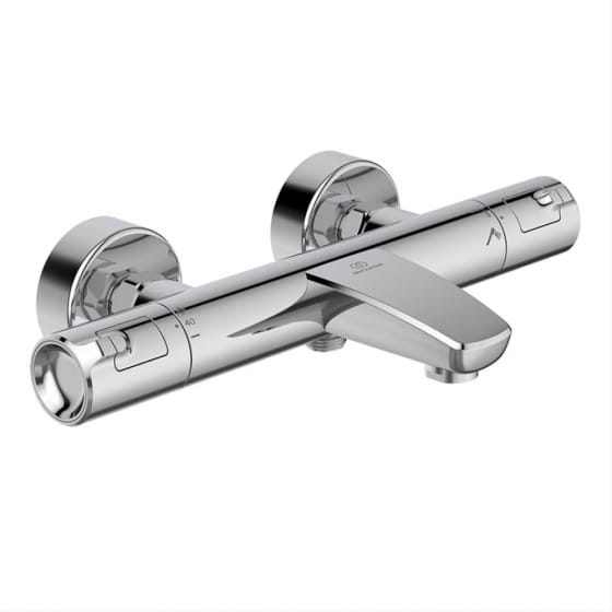 Image of Ideal Standard Ceratherm T50 Exposed Thermostatic Wall Mounted Bath Shower Mixer