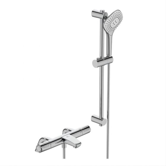 Image of Ideal Standard Ceratherm T100 Exposed Thermostatic Rim Mounted Bath Shower Mixer Pack