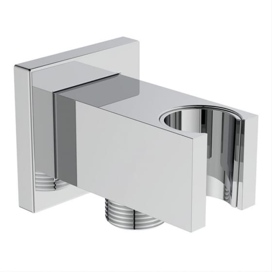 Image of Ideal Standard Idealrain Square Metal Wall Bracket with 1/2