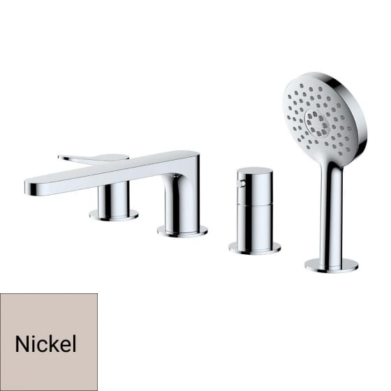 Image of RAK Petit Round 4 Tap Hole Bath Shower Mixer