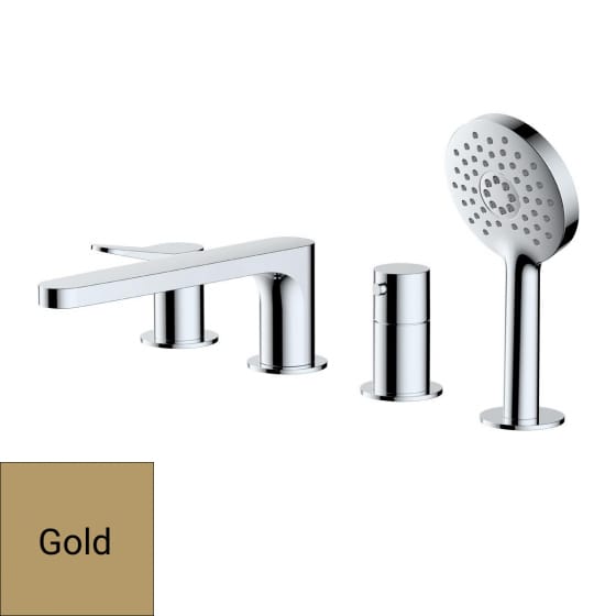 Image of RAK Petit Round 4 Tap Hole Bath Shower Mixer