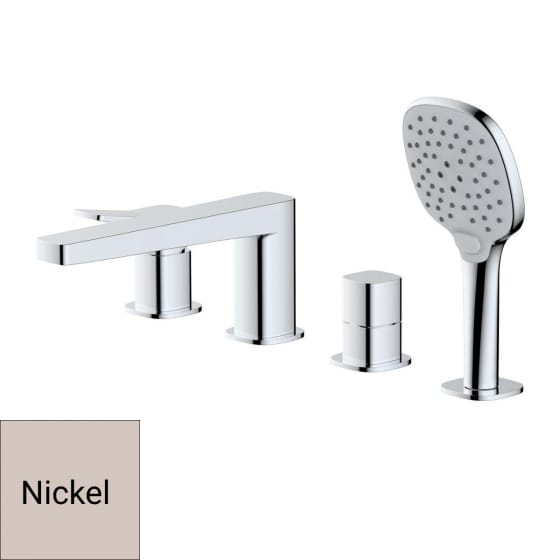 Image of RAK Petit Square 4 Tap Hole Bath Shower Mixer