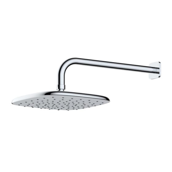 Image of RAK Petit Square Shower Head with Arm