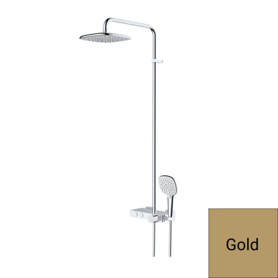 Image of RAK Petit Square Thermostatic Rain Shower Set