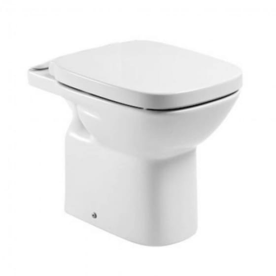 Image of Roca Debba Rimless Comfort Height Back to Wall Toilet