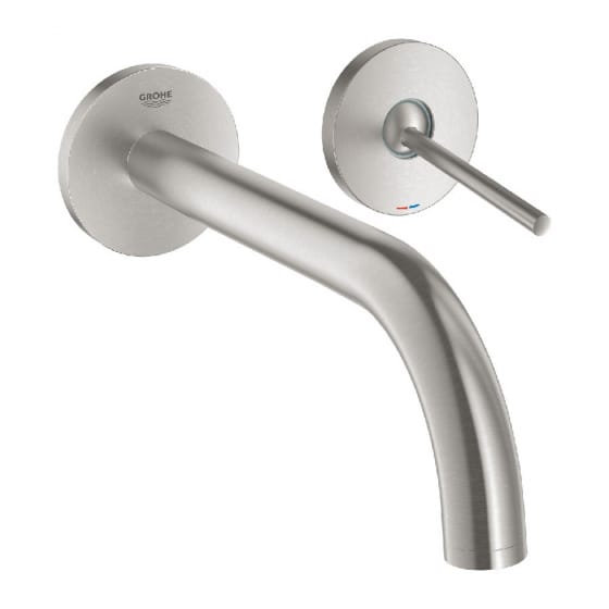 Image of Grohe Atrio Wall Mounted Two Hole Mixer Joystick Tap L-Size