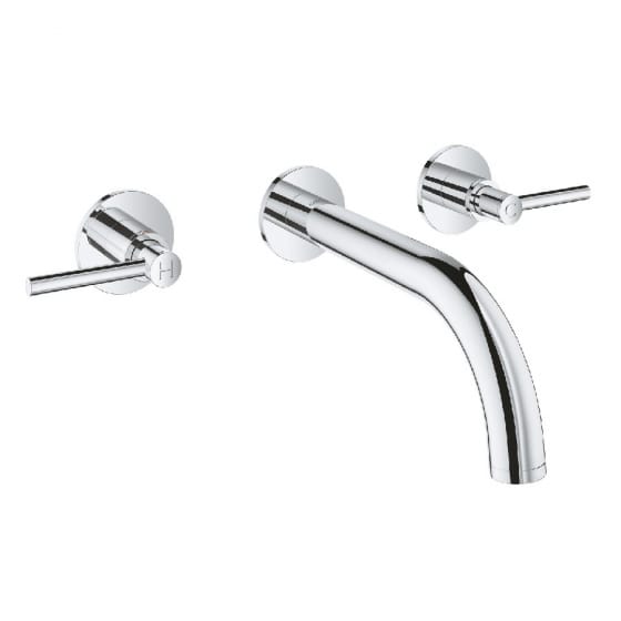 Image of Grohe Atrio Wall Mounted Three Hole Basin Mixer Tap S-Size