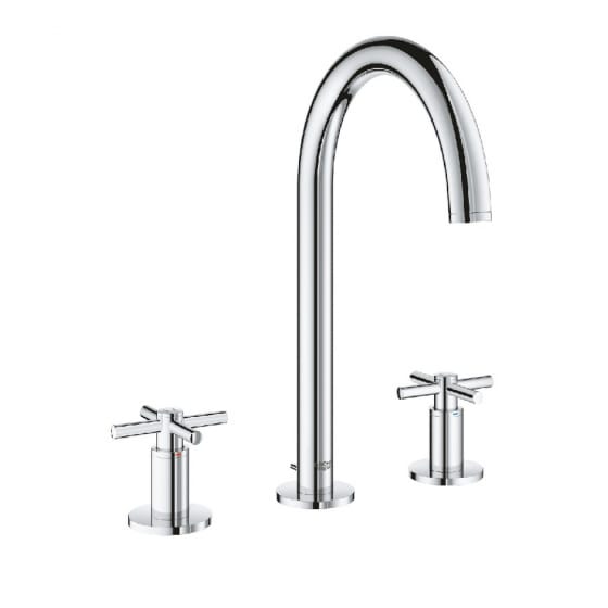 Image of Grohe Atrio Deck Mounted Three Hole Basin Mixer Tap M-Size