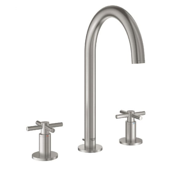 Image of Grohe Atrio Deck Mounted Three Hole Basin Mixer Tap M-Size