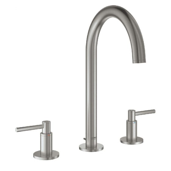 Image of Grohe Atrio Deck Mounted Three Hole Basin Mixer Tap M-Size