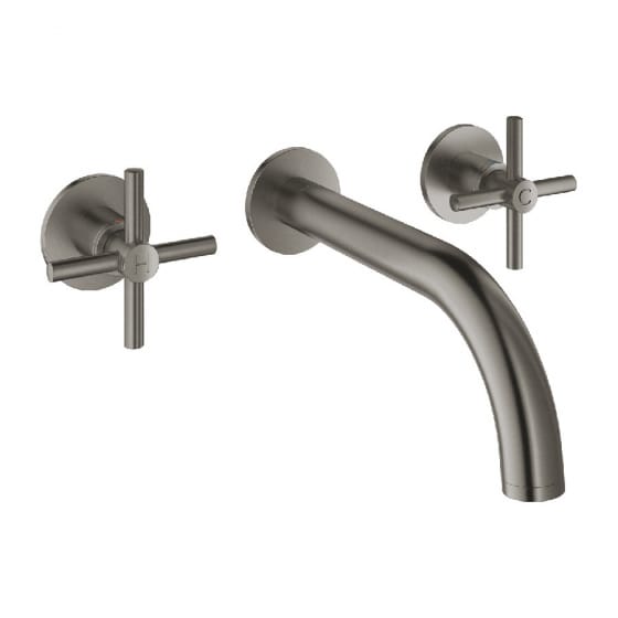 Image of Grohe Atrio Wall Mounted Three Hole Basin Mixer Tap