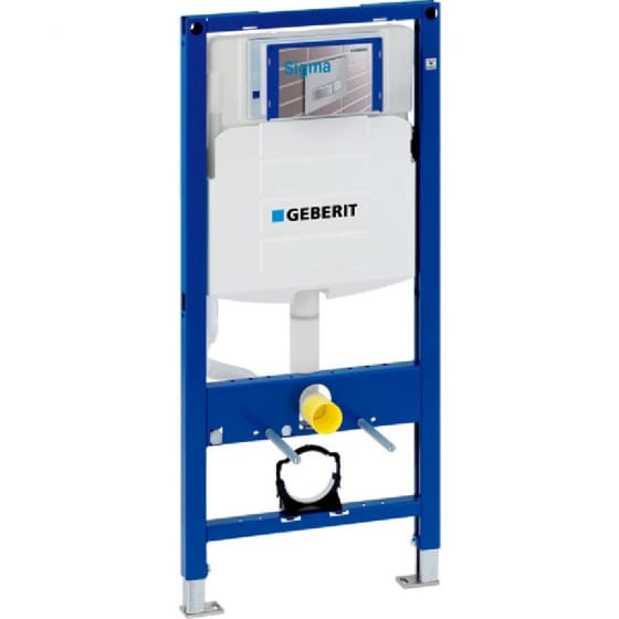 Image of Geberit Duofix 112cm Wall Hung Toilet Frame With 12cm Sigma UP320 Cistern
