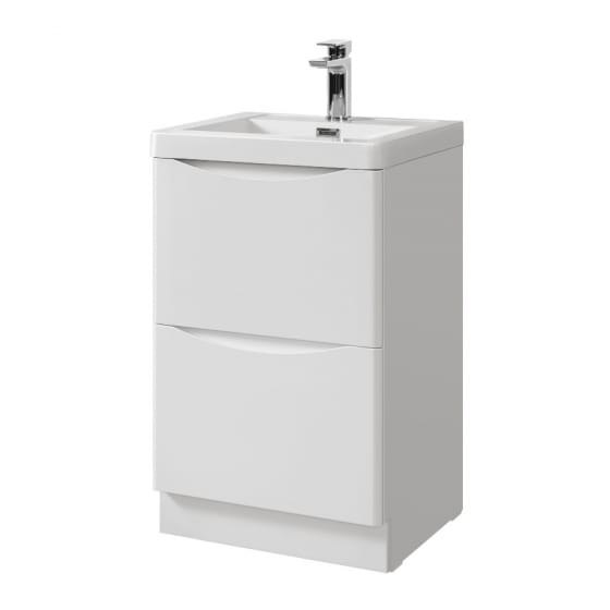 Image of Tailored Bathrooms Naples Smile Floor Standing Vanity Unit and Basin