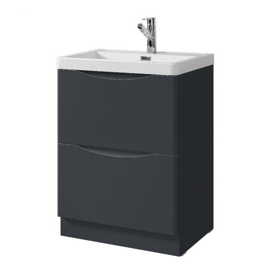 Image of Tailored Bathrooms Naples Smile Floor Standing Vanity Unit and Basin