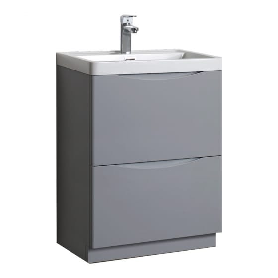 Image of Tailored Bathrooms Naples Smile Floor Standing Vanity Unit and Basin