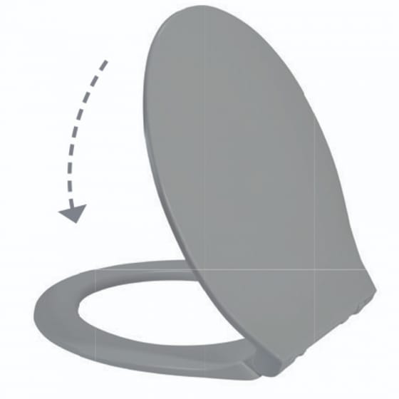 Image of Tailored Bathrooms Omni Slim Soft Close Toilet Seat