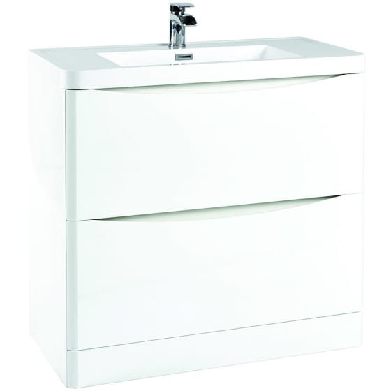 Image of Casa Bano Contour Floor Vanity Unit with Basin