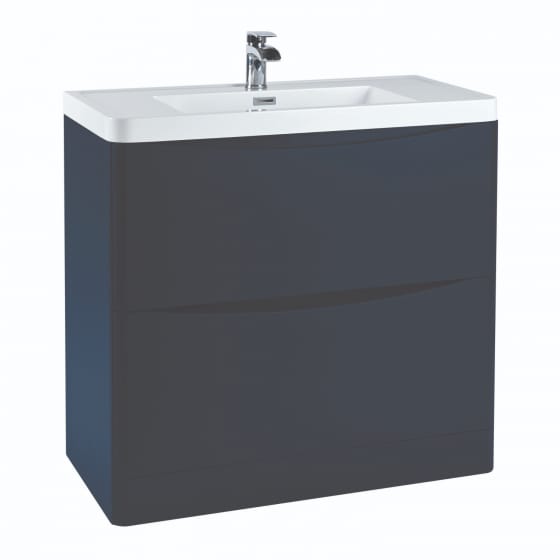 Image of Casa Bano Contour Floor Vanity Unit with Basin