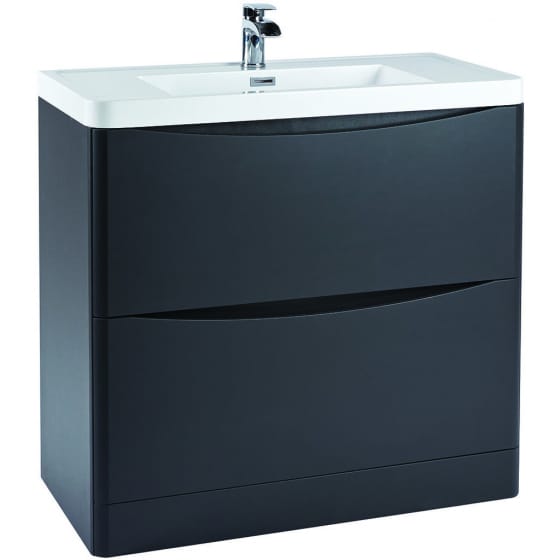 Image of Casa Bano Contour Floor Vanity Unit with Basin