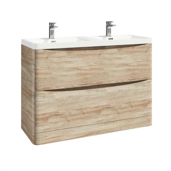 Image of Casa Bano Contour Floor Vanity Unit with Basin