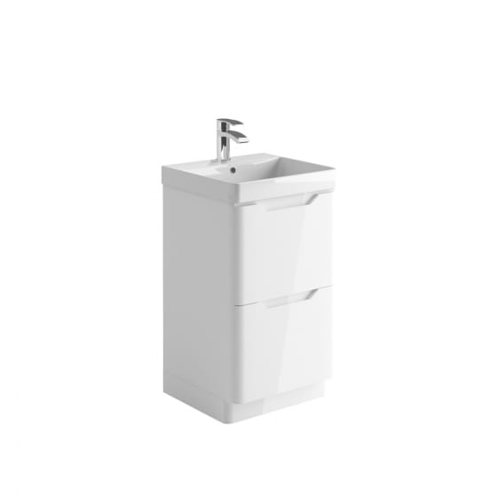 Image of Casa Bano Curve Floor Vanity Unit with Basin