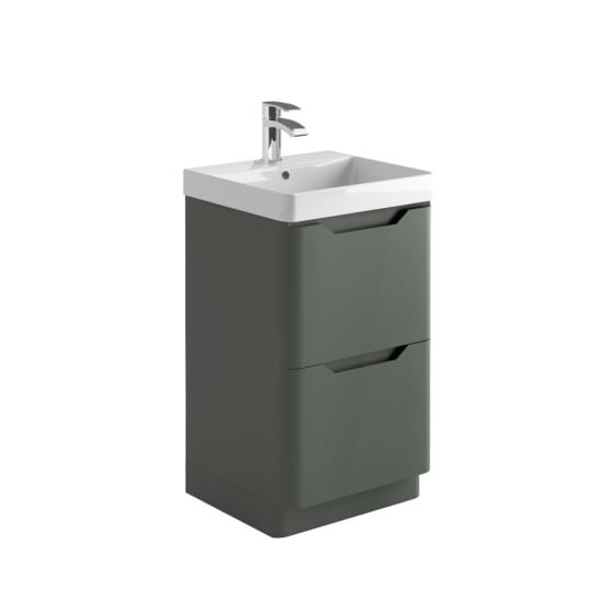 Image of Casa Bano Curve Floor Vanity Unit with Basin