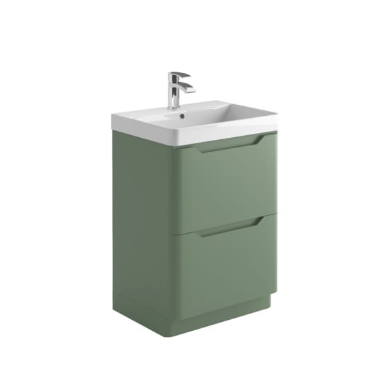 Image of Casa Bano Curve Floor Vanity Unit with Basin