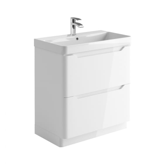 Image of Casa Bano Curve Floor Vanity Unit with Basin