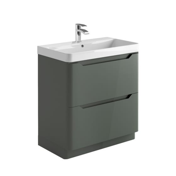 Image of Casa Bano Curve Floor Vanity Unit with Basin