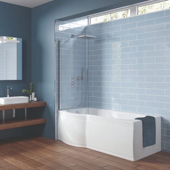 Image of Casa Bano P-Shape Shower Bath