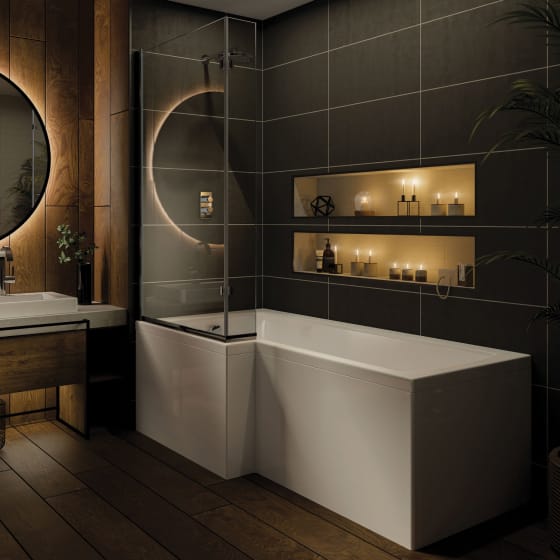 Image of Casa Bano L-Shape Shower Bath