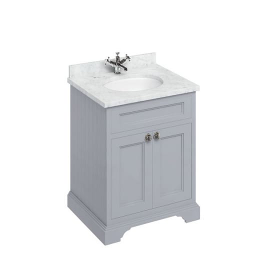Image of Burlington Freestanding 650mm Vanity Unit with Minerva Worktop
