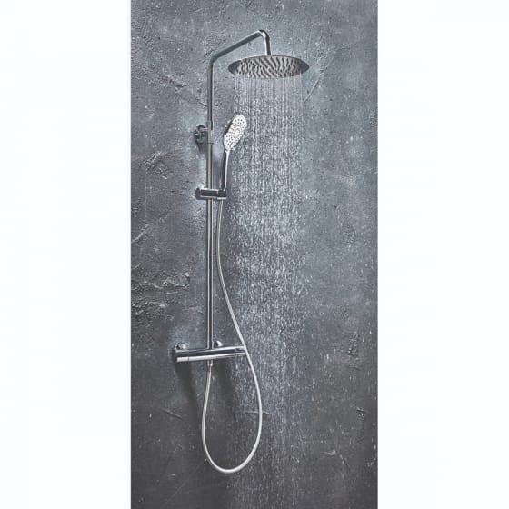 Image of Casa Bano Vizion Curved Cool Touch Rigid Riser Shower