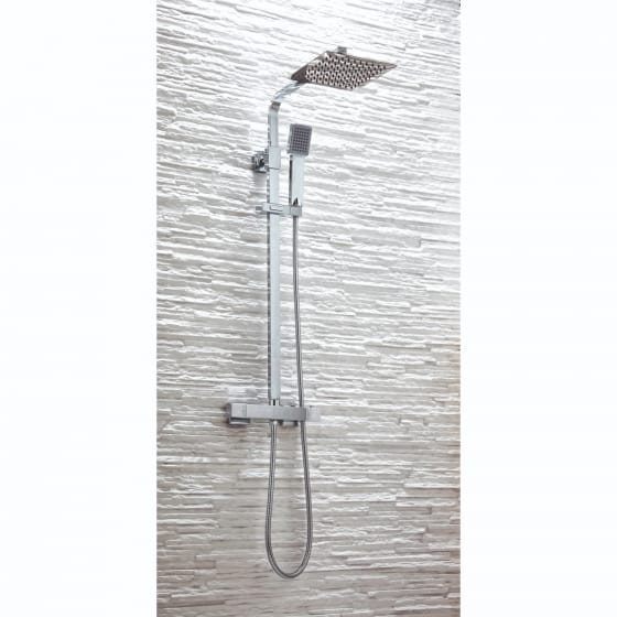 Image of Casa Bano Lunar Square Rigid Riser Shower