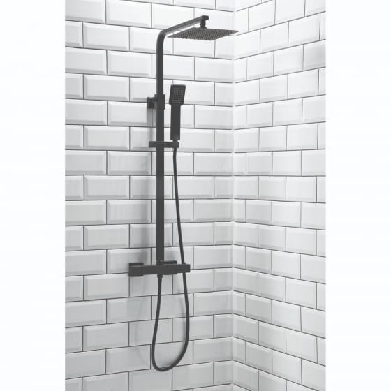 Image of Casa Bano Lunar Square Rigid Riser Shower