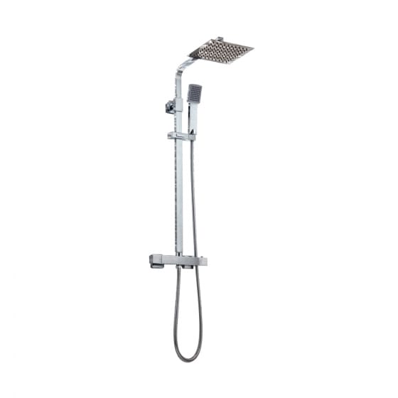 Image of Casa Bano Cubic Square Rigid Riser Shower