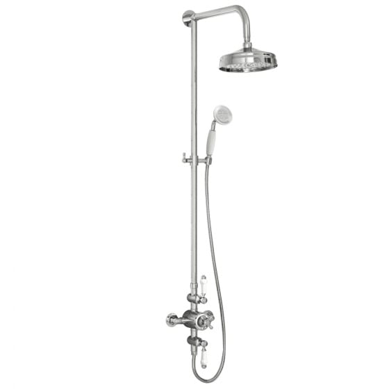 Image of Casa Bano Traditional Rigid Riser Shower with Fixed Head & Handset
