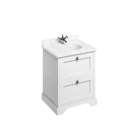 Image of Burlington Freestanding 650mm Vanity Unit with Minerva Worktop