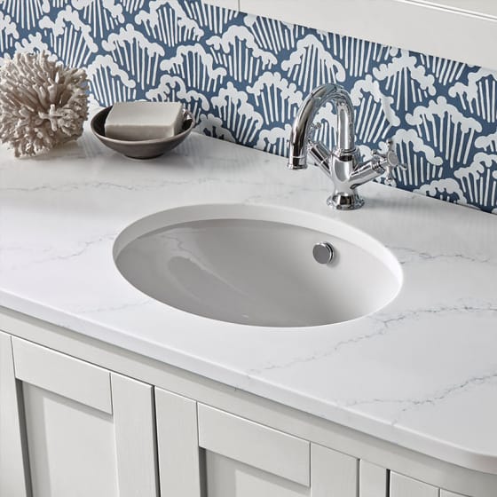 Image of Tavistock Lansdown Underslung Oval Ceramic Basin