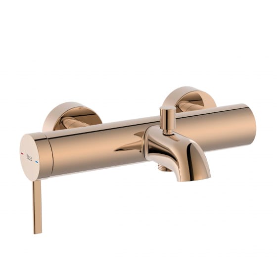 Image of Roca Ona: Wall Mounted Bath Shower Mixer Tap With Filler Spout