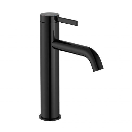 Image of Roca Ona: Medium Height Basin Mixer Tap With Click-Clack Waste (Cold Start)