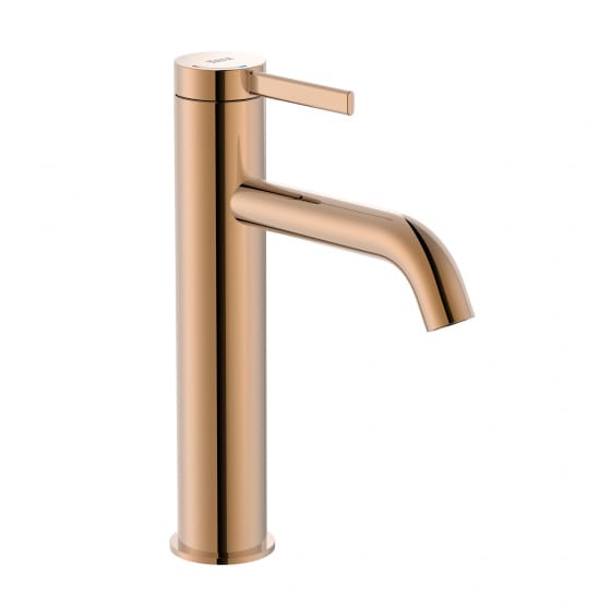 Image of Roca Ona: Medium Height Basin Mixer Tap With Click-Clack Waste (Cold Start)