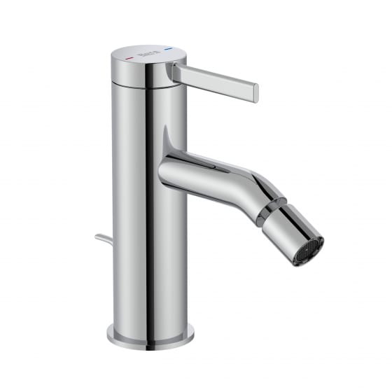 Image of Roca Ona: Bidet Mixer Tap With Pop-Up Waste