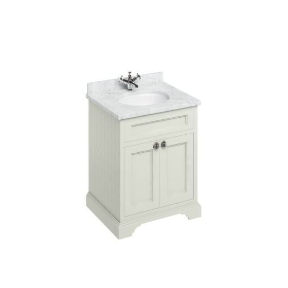 Image of Burlington Freestanding 650mm Vanity Unit with Minerva Worktop