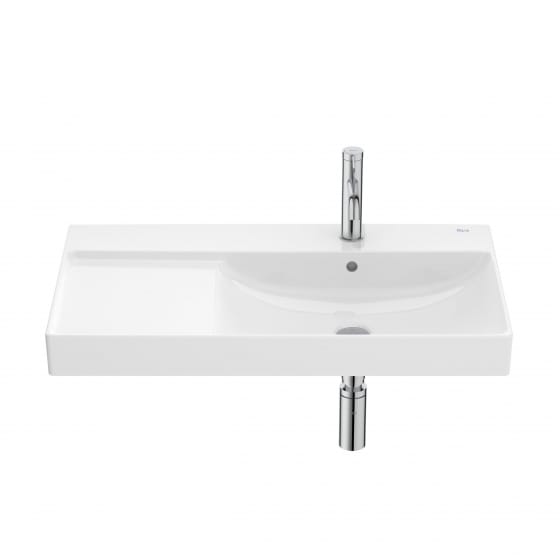 Image of Roca Ona: Wall-hung Basin (800mm, Right Handed)