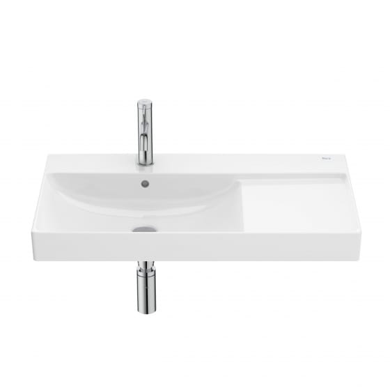 Image of Roca Ona: Wall-hung Basin (800mm, Left Handed)